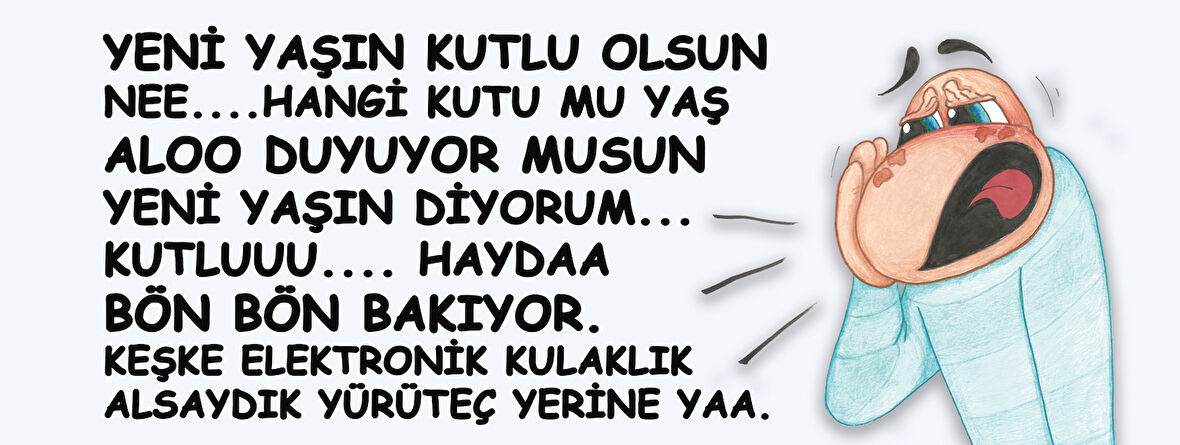 Yeni yaşın diyorum kutlu olsun Keşke elektronik kulaklık alsaydık Hediye Kupa Love Bug-T