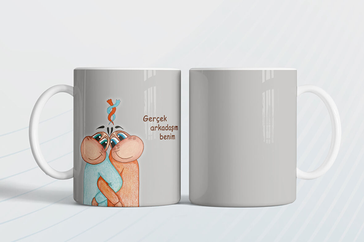 Gerçek arkadaşım benim Hediye Kupa Love Bug-T