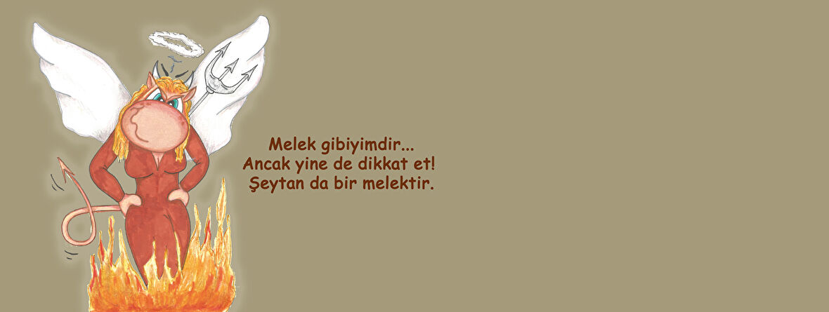 Melek gibiyimdir dikkat et şeytan da bir melektir Hediye Kupa Love Bug-T