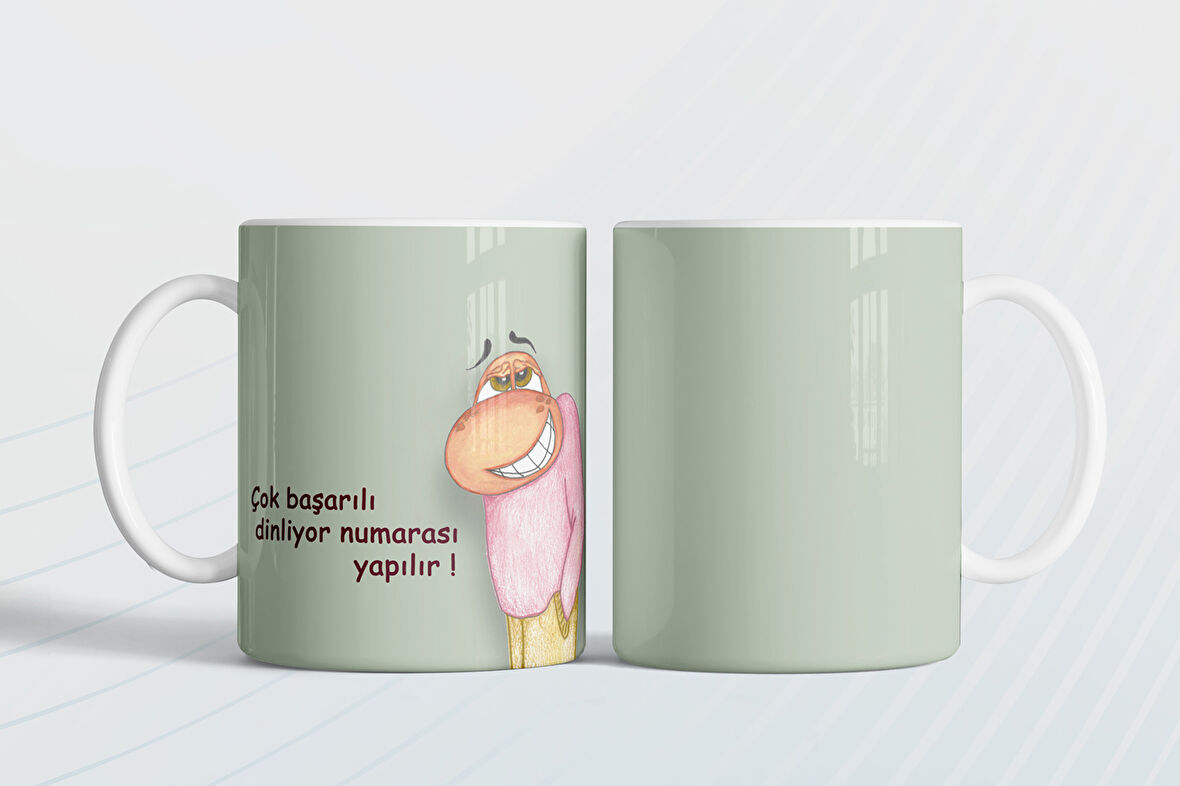 Çok başarılı dinliyor numarası yapılır!  Hediye Kupa Love Bug-T