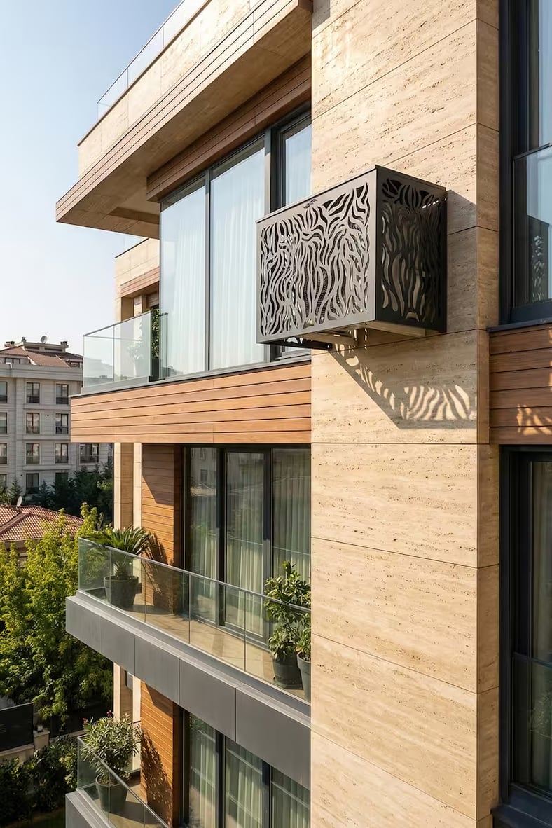 Klima Motoru/Dış Ünite Gizleme/Koruma Kafesi M 18000 BTU - 24000 BTU 110x56x85(H) Cormoran