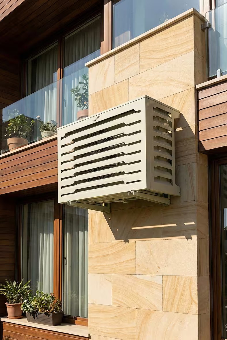 Klima Motoru/Dış Ünite Gizleme/Koruma Kafesi S 9000 BTU - 18000 BTU 98x50x70(H) Alüminyum Stage