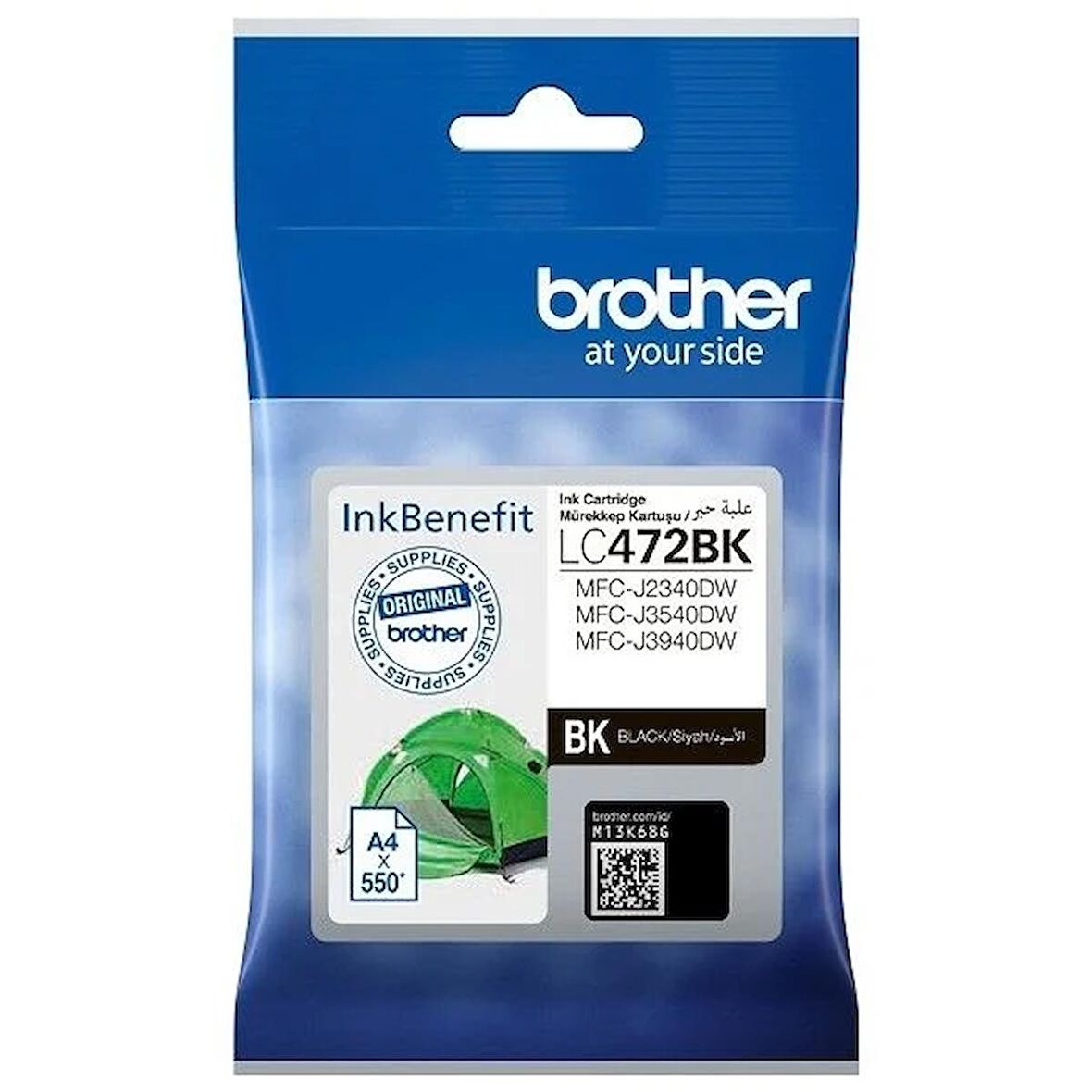 Brother LC472BK Orijinal Siyah Kartuş