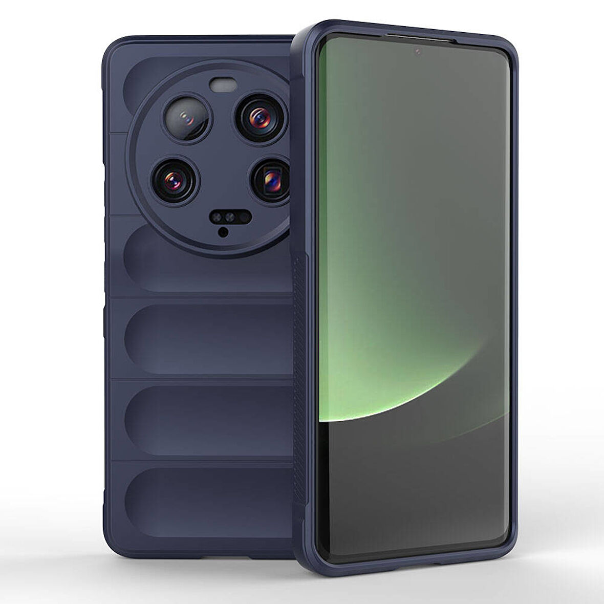 Xiaomi Mi 13 Ultra için Yeni Tasarım Silikon Kılıf Etnik Lacivert