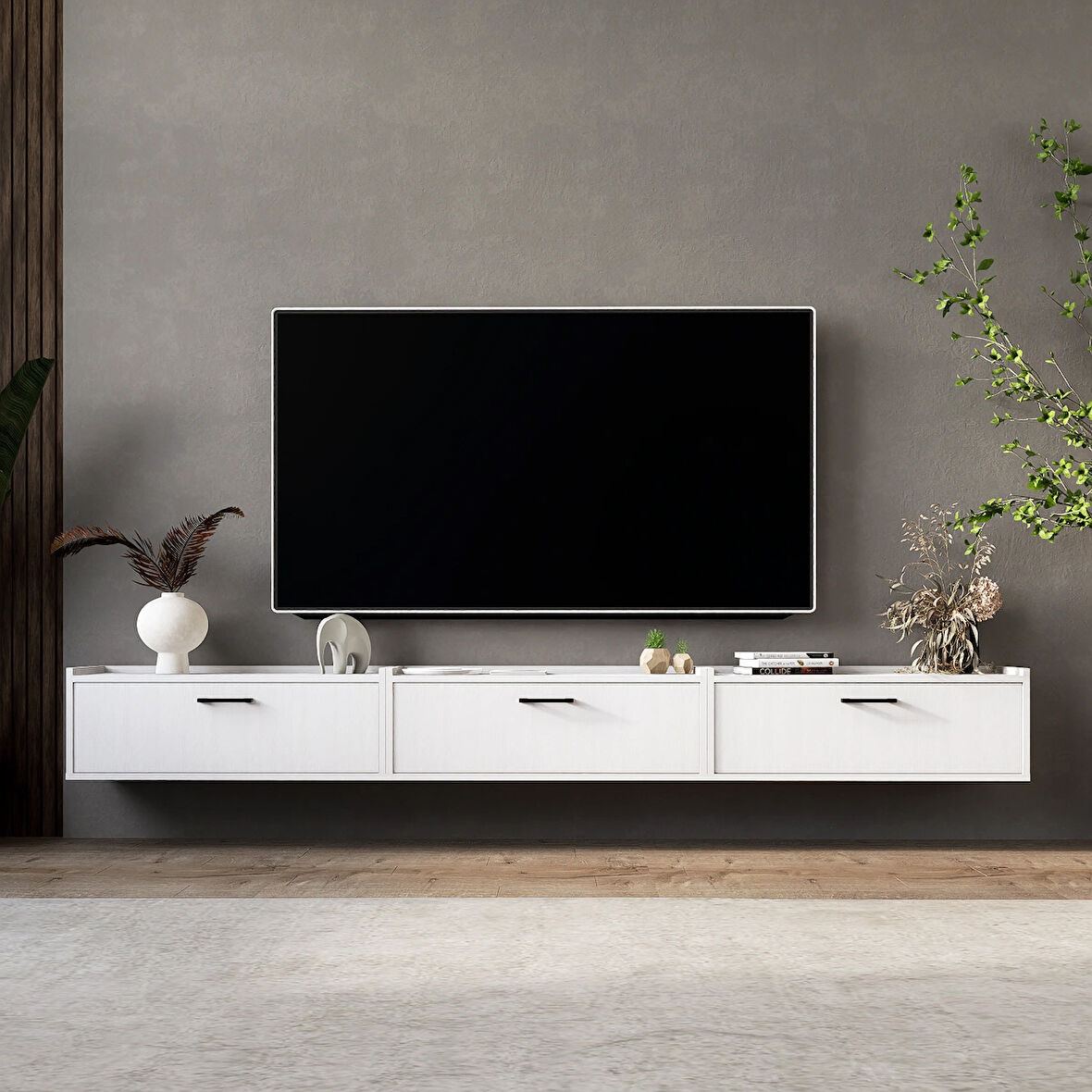 LİFEDECO TV ÜNİTESİ 270 CM DUVARA MONTE LD-1001-M1M1M190