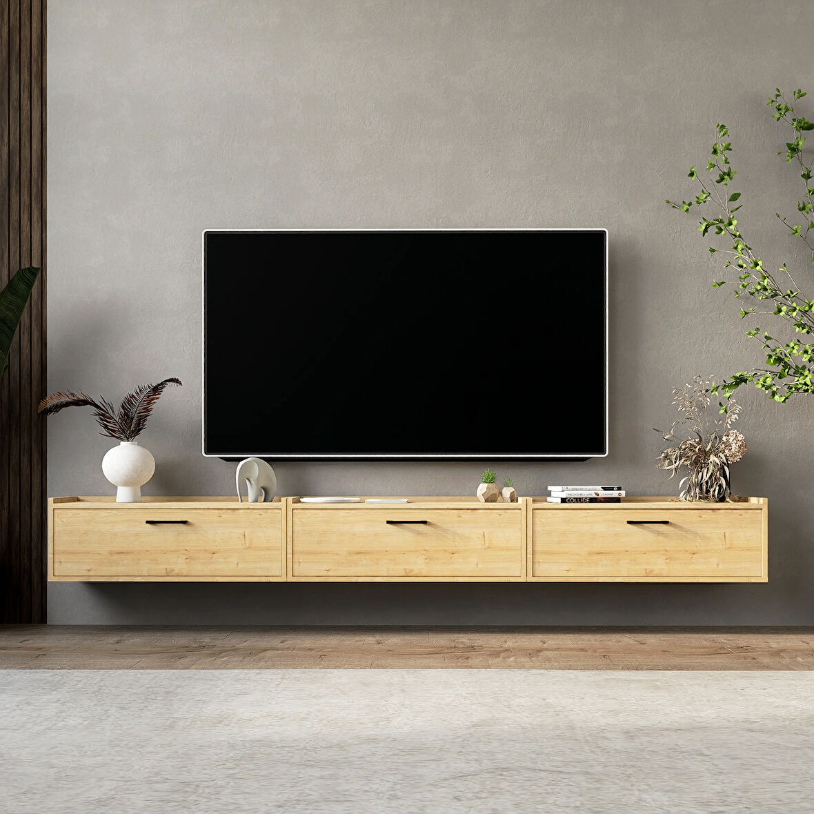 LİFEDECO TV ÜNİTESİ 270 CM DUVARA MONTE LD-1001-M1M1M190