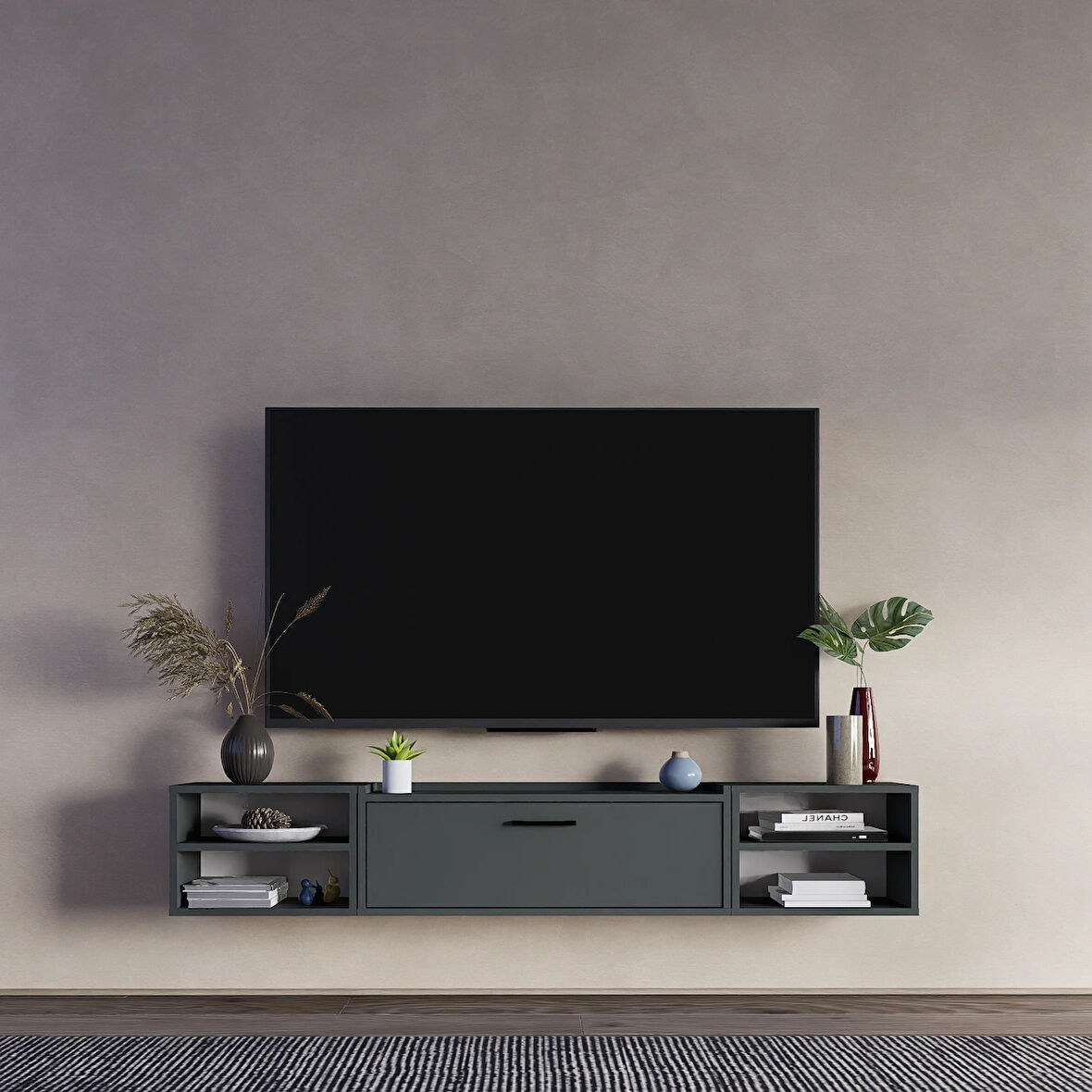 LİFEDECO TV ÜNİTESİ 180 CM DUVARA MONTE LD-1001-M4M1M490