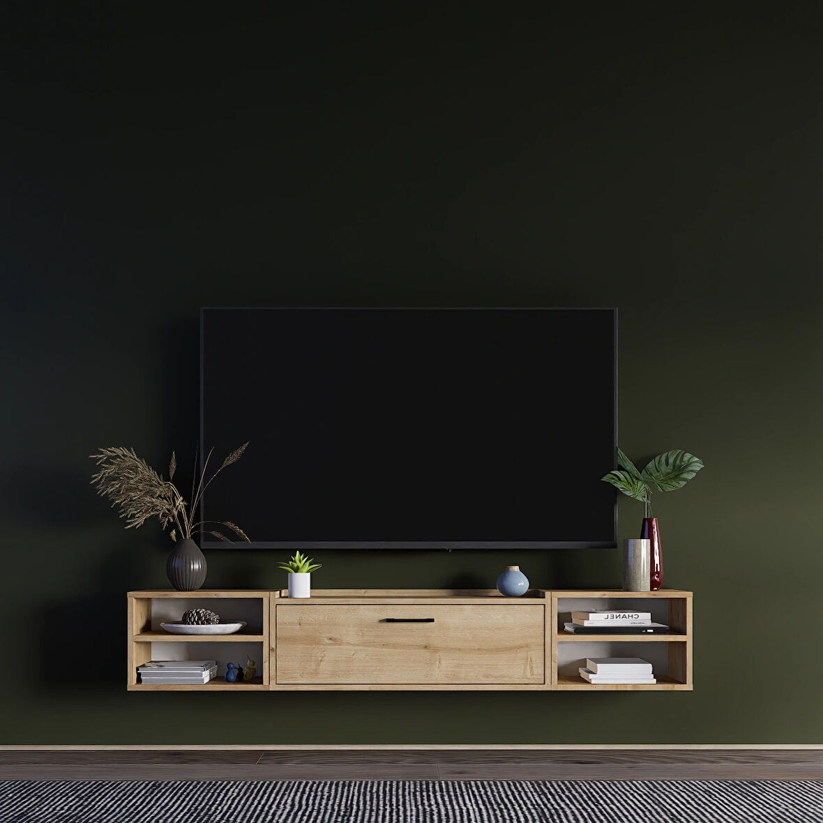 LİFEDECO TV ÜNİTESİ 180 CM DUVARA MONTE LD-1001-M4M1M490