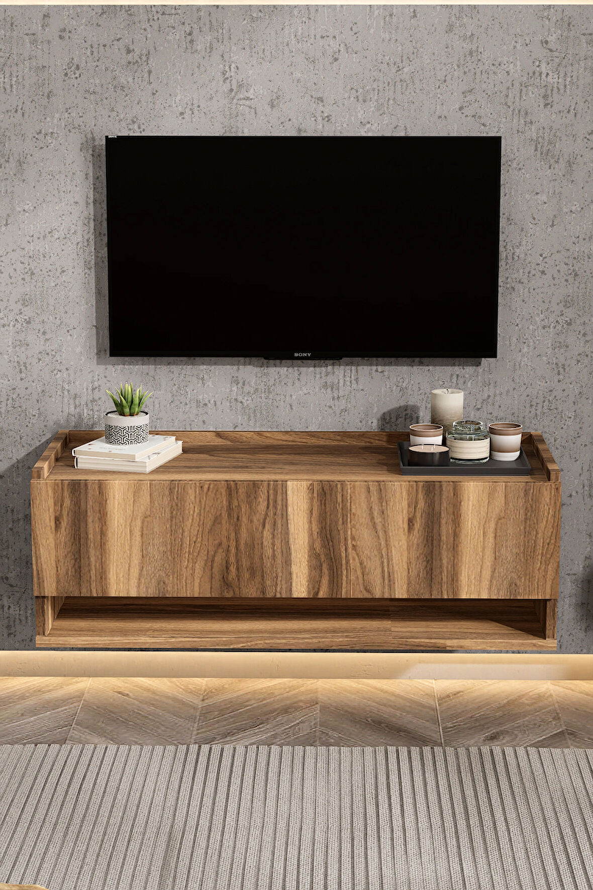 LİFEDECO TV ÜNİTESİ 90 CM DUVARA MONTE LD-1003-M390