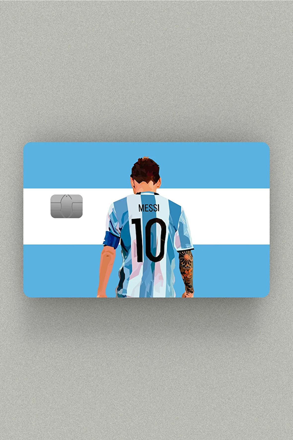 Lionel Messi Portre Kredi Kartı & Akbil Sticker Kaplama