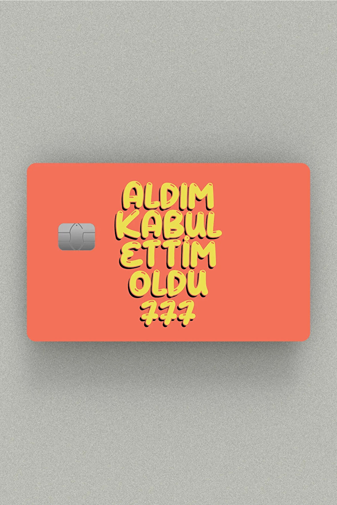 Manifest Aldım Verdim Falan Filan 777 Kredi Kartı & Akbil Sticker Kaplama