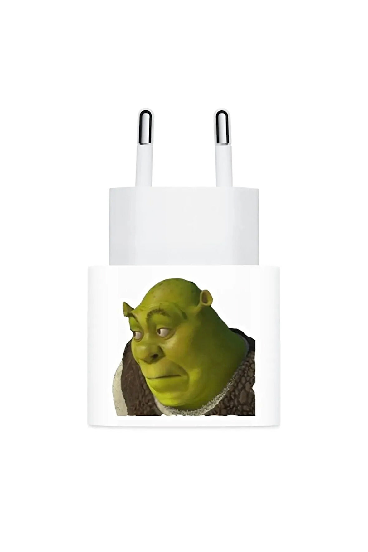 Shrek Imalı Bakış - Şarj Aleti Etiketi - Şarj Aleti Sticker (2 Adet)