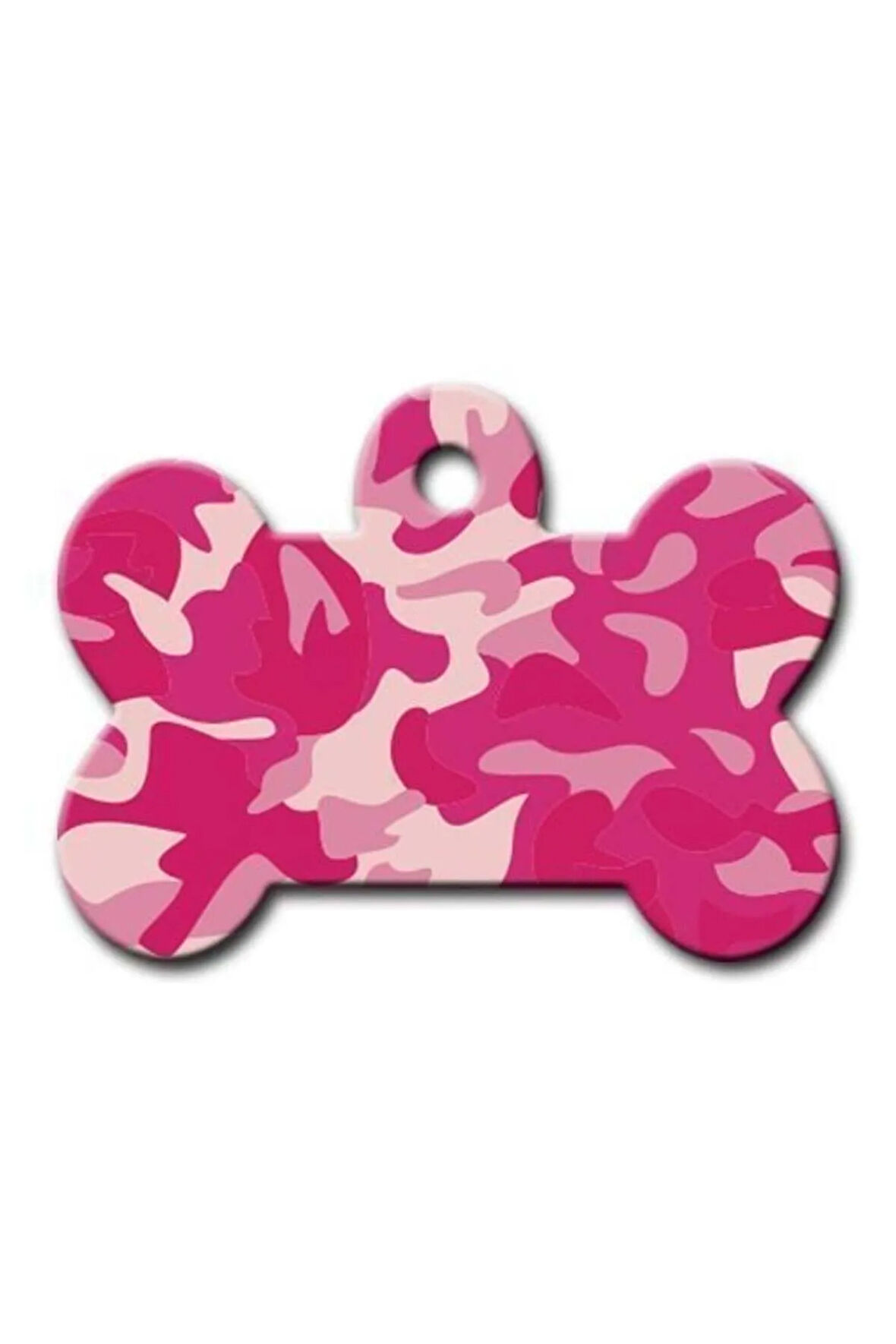 Pembe Kamuflaj Desenli Kedi Köpek Künyesi Large