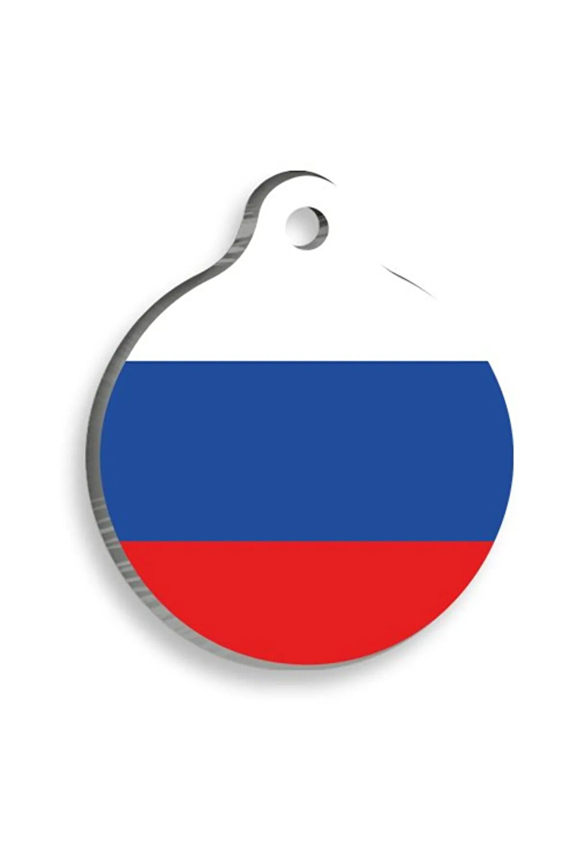 Rusya Yuvarlak Kedi ve Köpek Künyesi Medium 3 cm