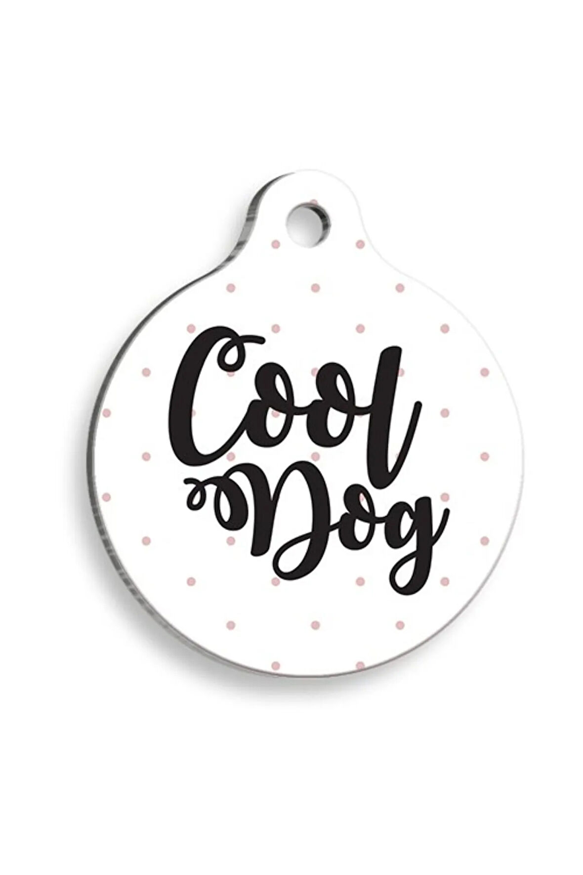 Cool Köpek Yuvarlak Köpek Künyesi Large 3,8 cm