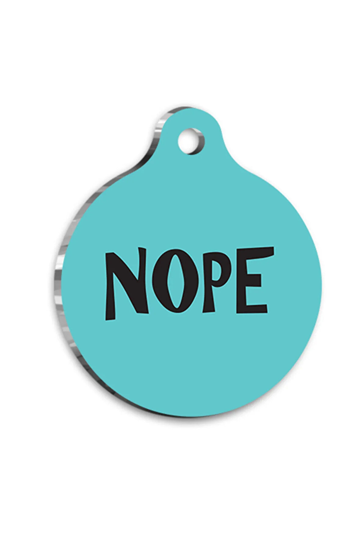 Nope Kedi Köpek Künyesi XLarge 3,3 x 5 cm