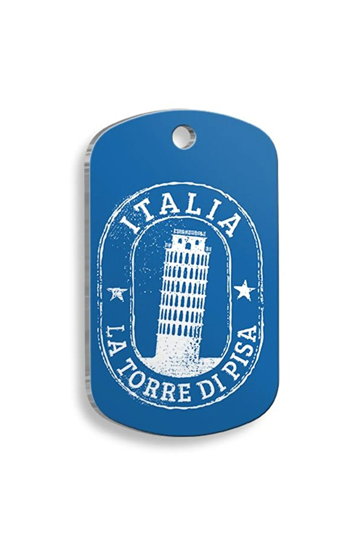 İtalya Figür Asker Kedi ve Köpek Künyesi Small 2 x 3,5 cm