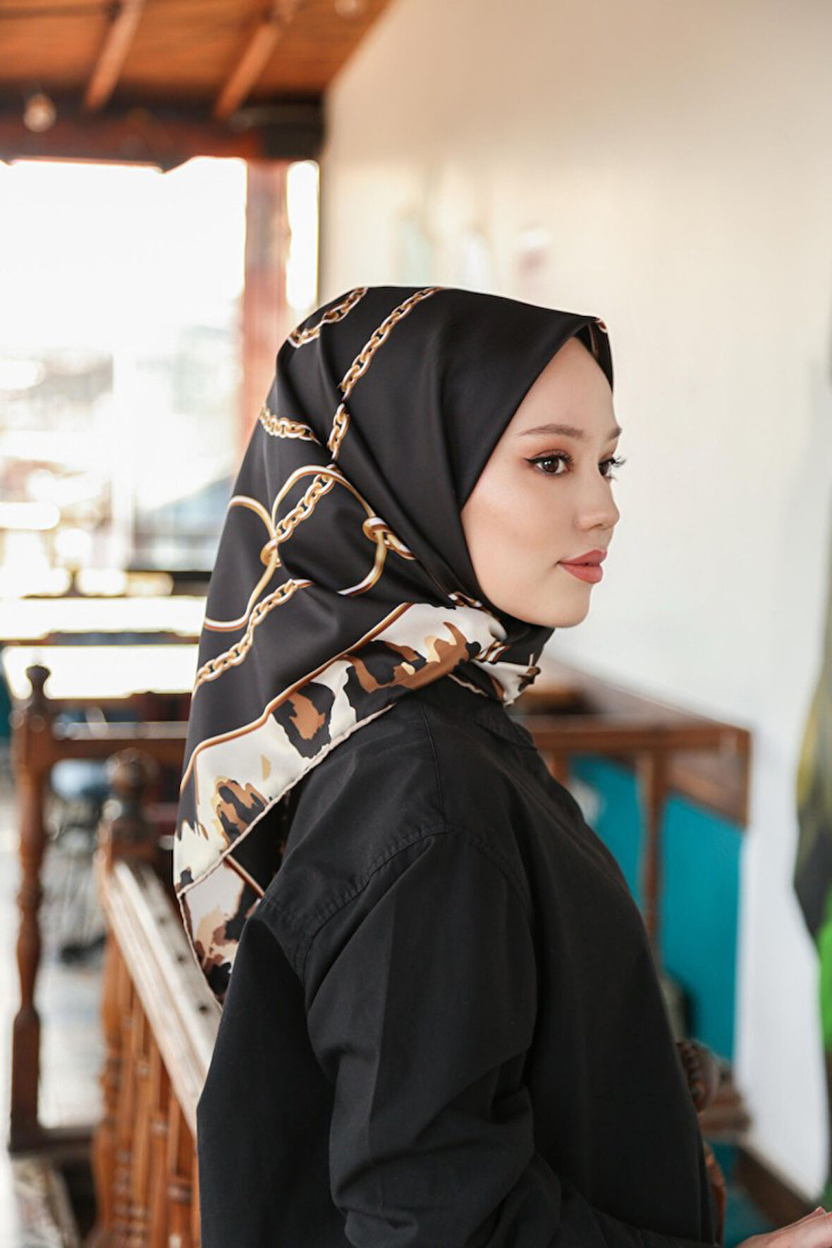 Levidor Twill İpek Eşarp LD4191-1