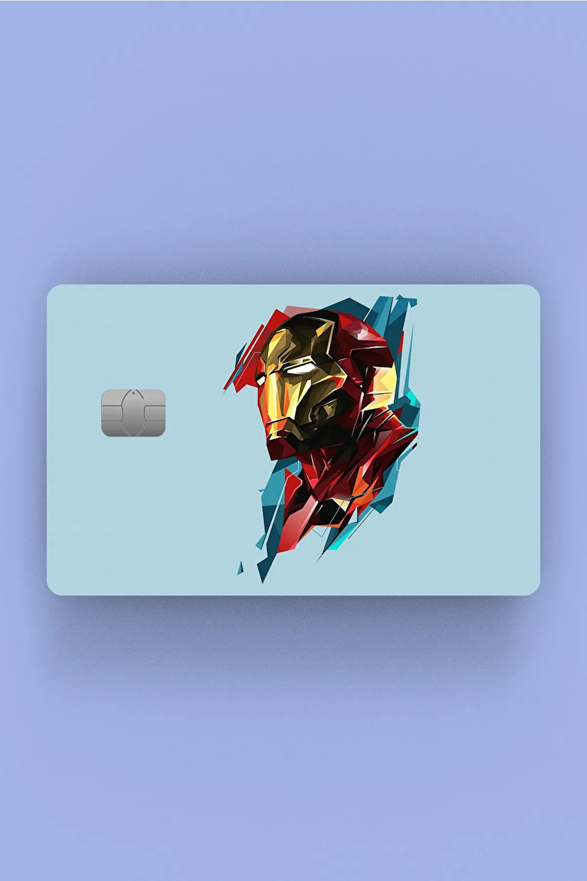 Ironman Mavi Kredi Kartı Sticker Kaplama