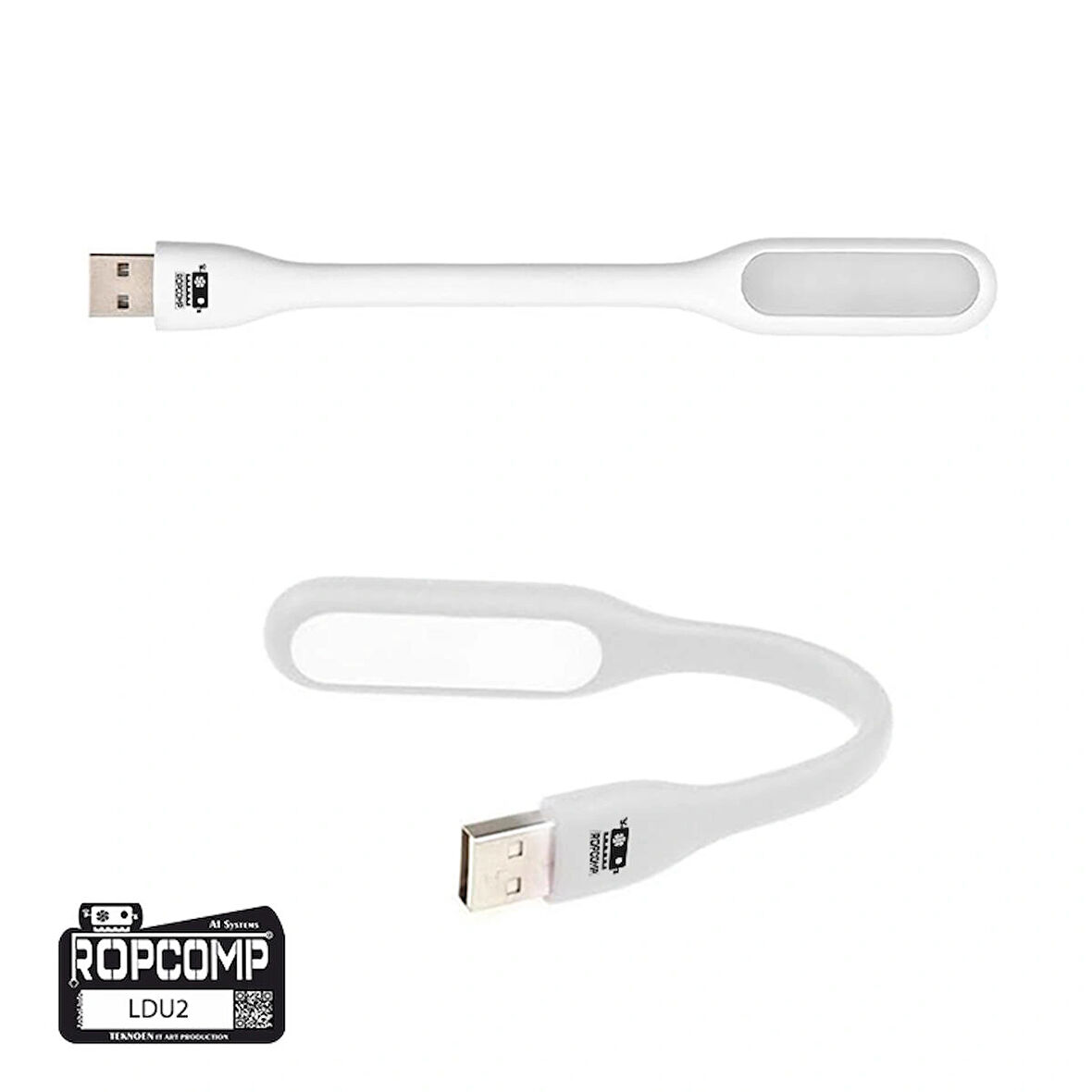 Ropcomp USB LED Işık – Esnek Okuma ve Klavye Lambası (Beyaz)