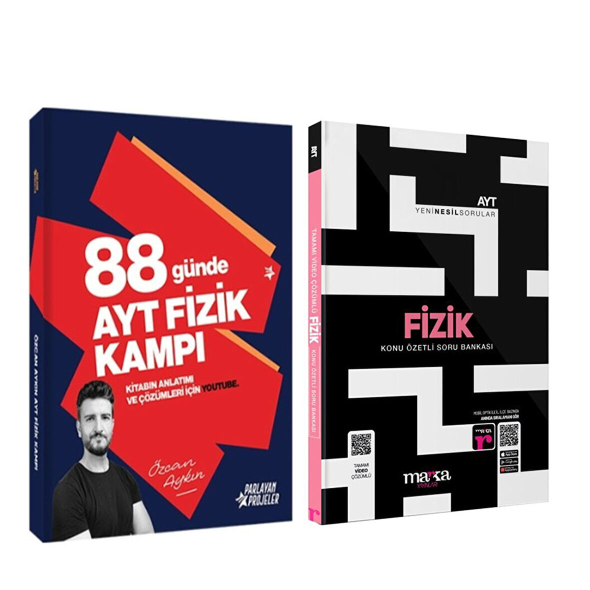 Özcan Aykın AYT 88 Günde Fizik Kampı ve Marka Soru Bankası Seti 2 Kitap