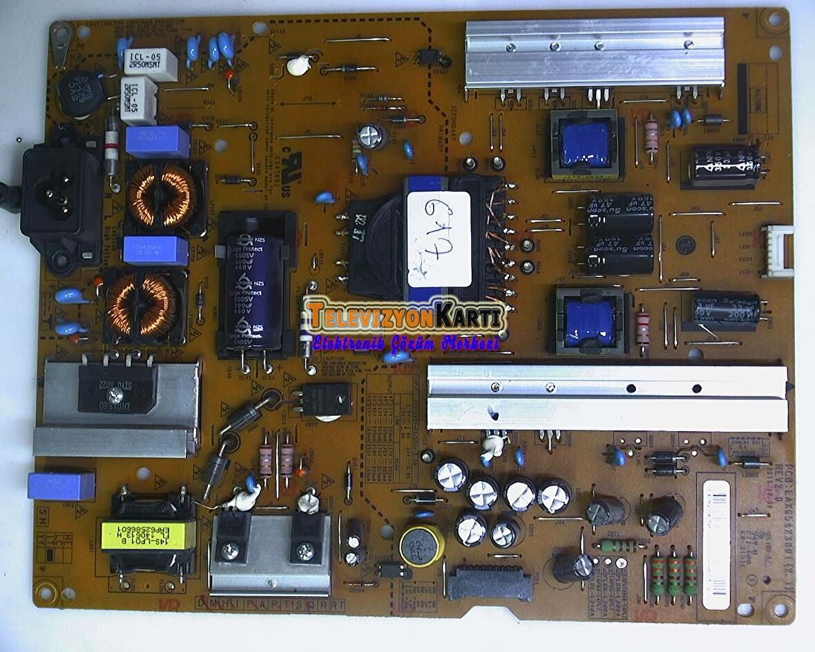 EAX65423801 (2.1), LGP55-14PL2, EAY63072101, EAX65423801(2.1), LG 55LB620V-ZE, Power Board, Besleme, LC550DUE-FGP2