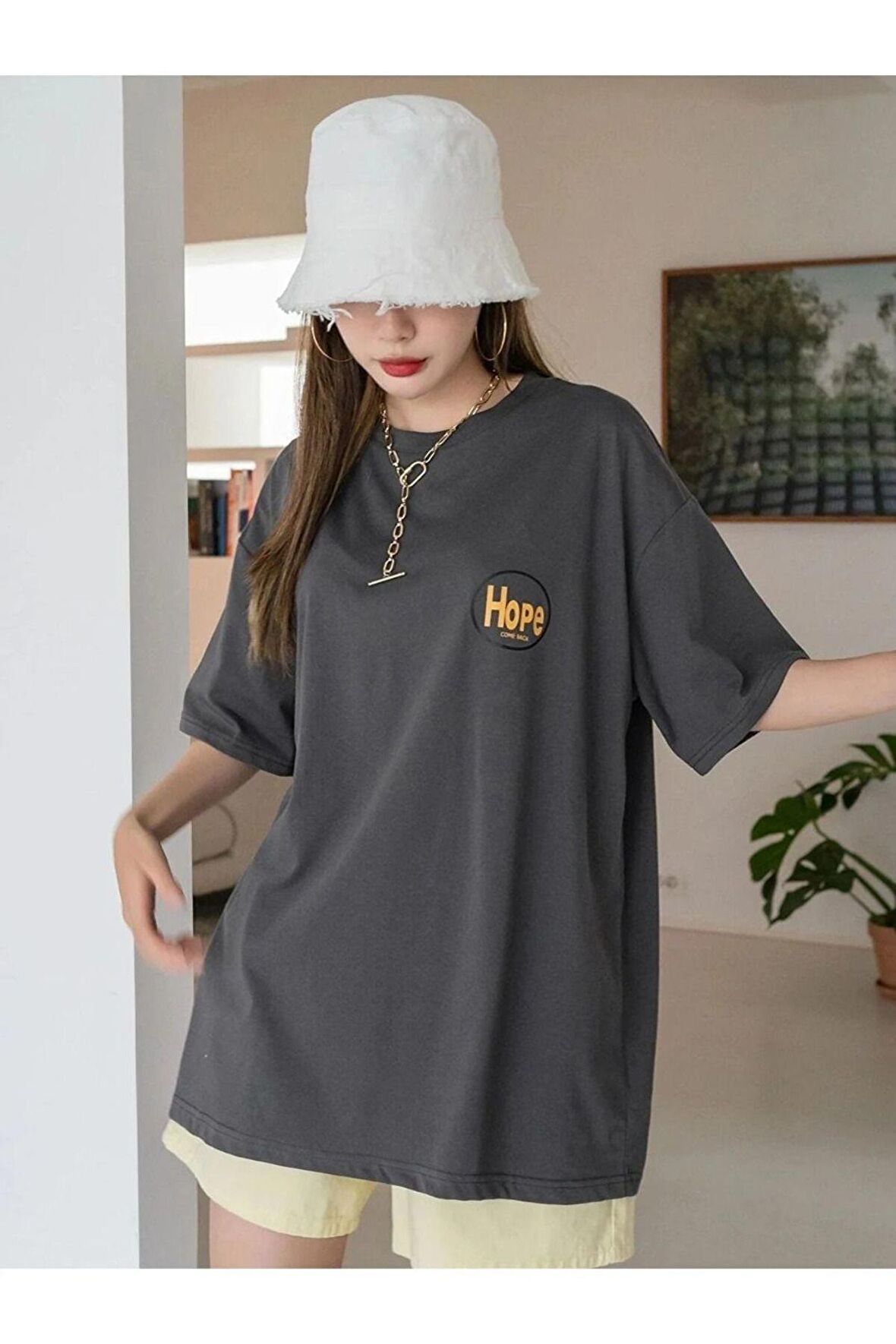 Unisex Hope Yazılı Tshirt