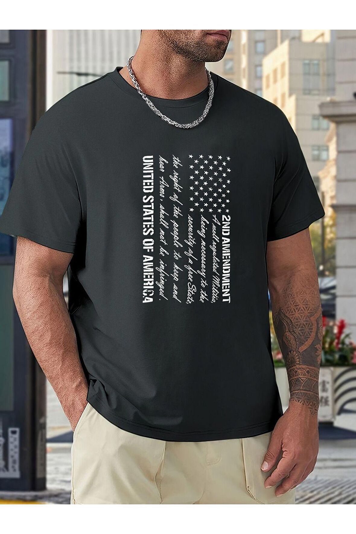 Unisex Stated Yazılı Tshirt