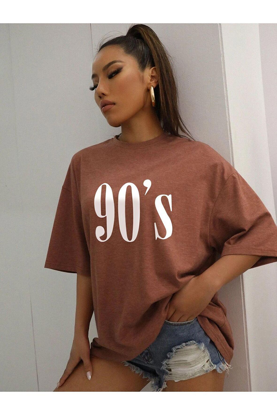 Unisex 90's Baskılı Tshirt