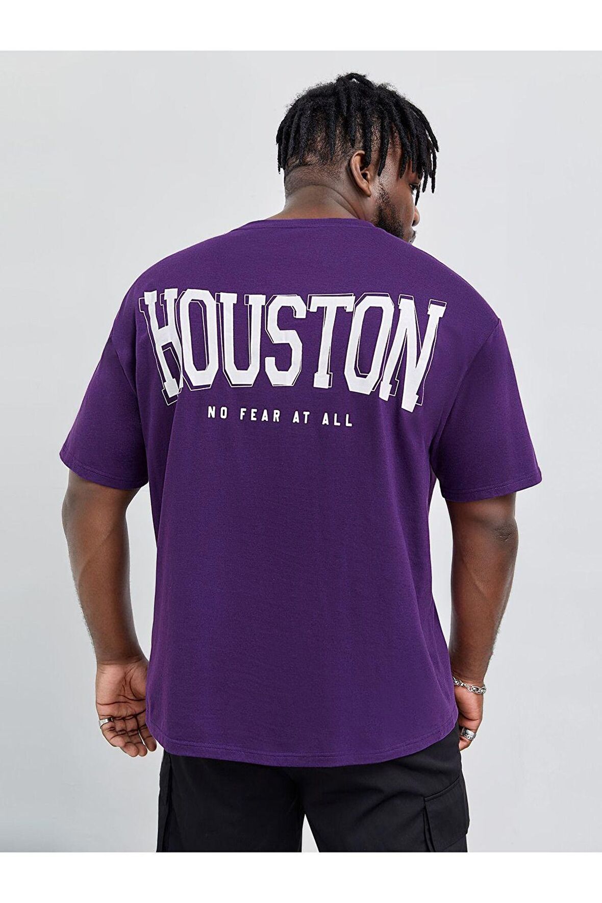 Unisex Houston Yazılı Tshirt