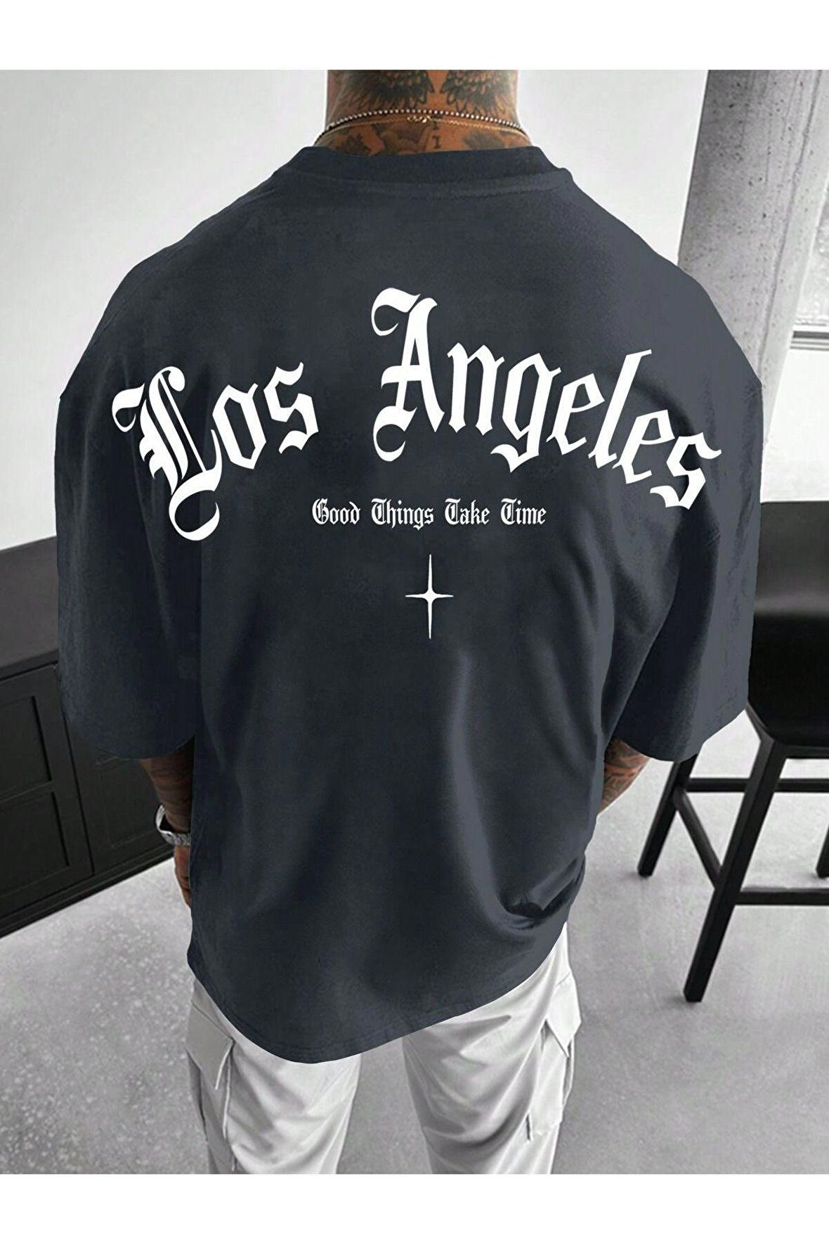 Unisex Los Angeles Yazılı Tshirt
