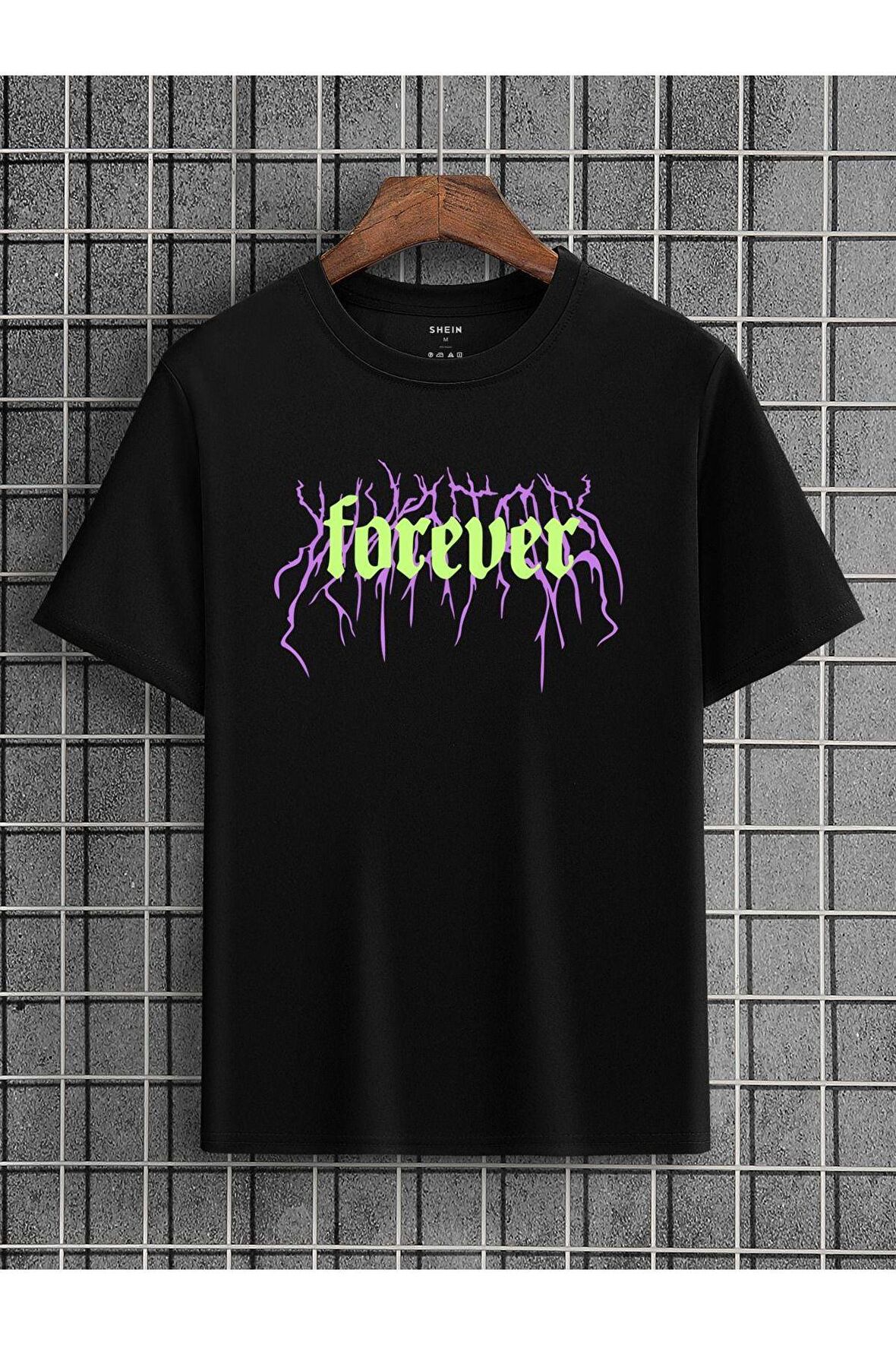 Unisex Forever Yazılı Tshirt