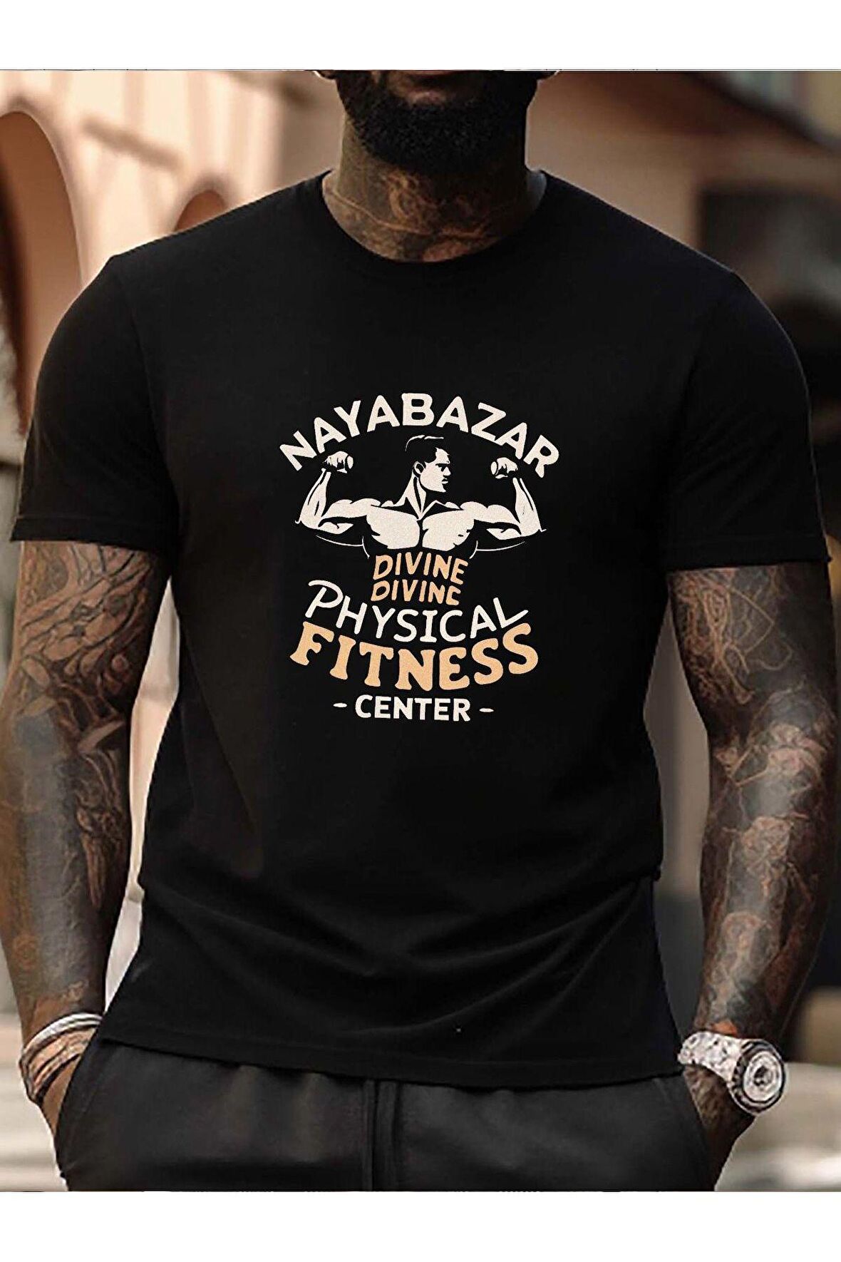 Unisex Nayabazar Yazılı Tshirt