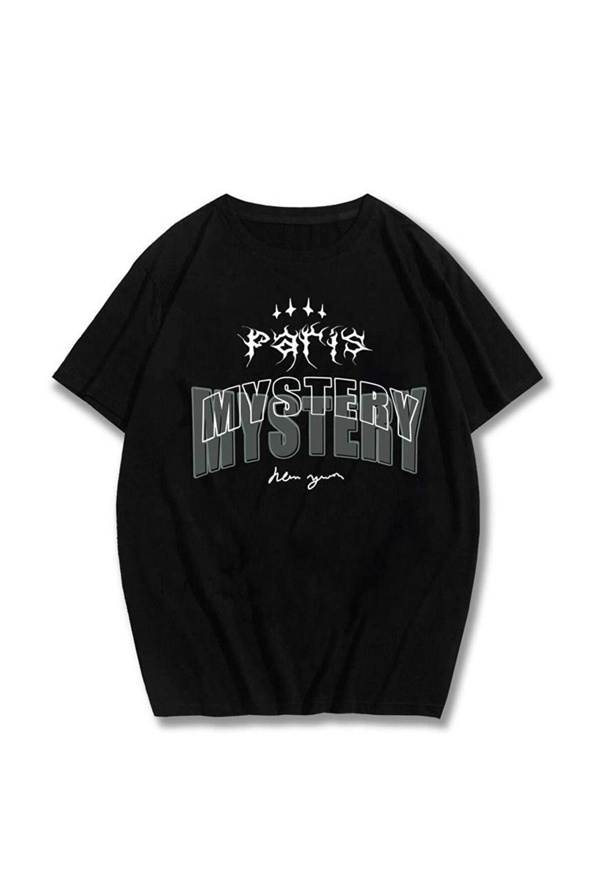 Unisex Mystery Yazılı Tshirt