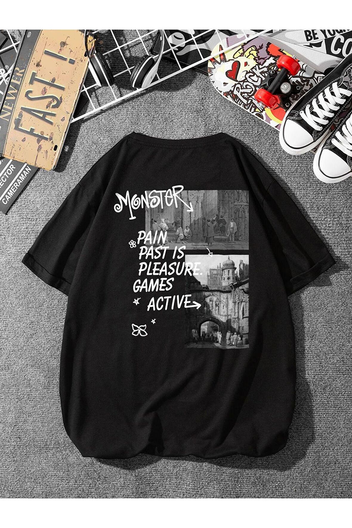 Unisex Games Active Yazılı Tshirt