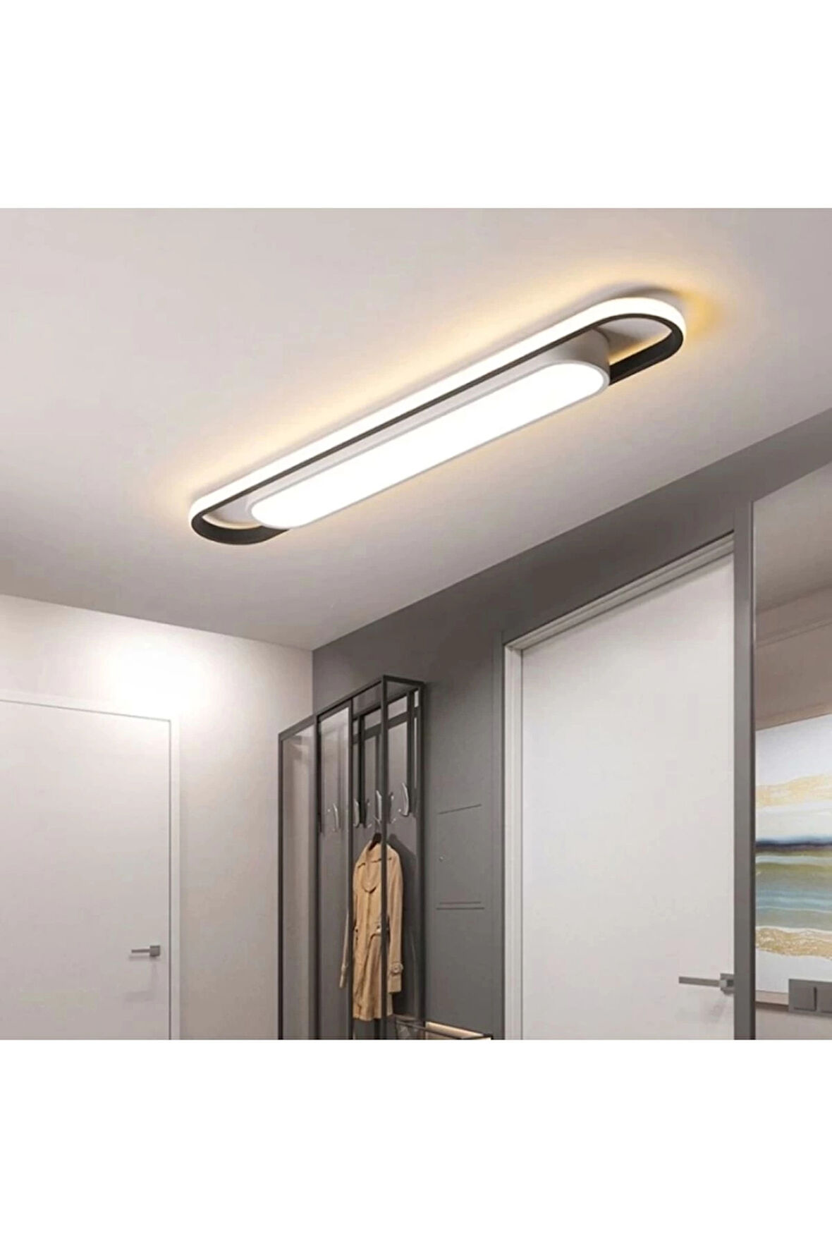 Solid Plafonyer Ledli Yatak Odası Avize