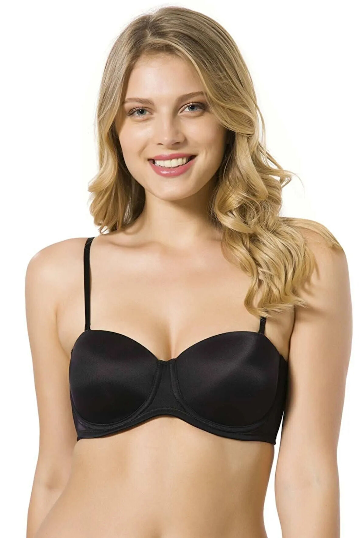 Kadın Beyaz Desteksiz Bonnie Straplez Sütyen