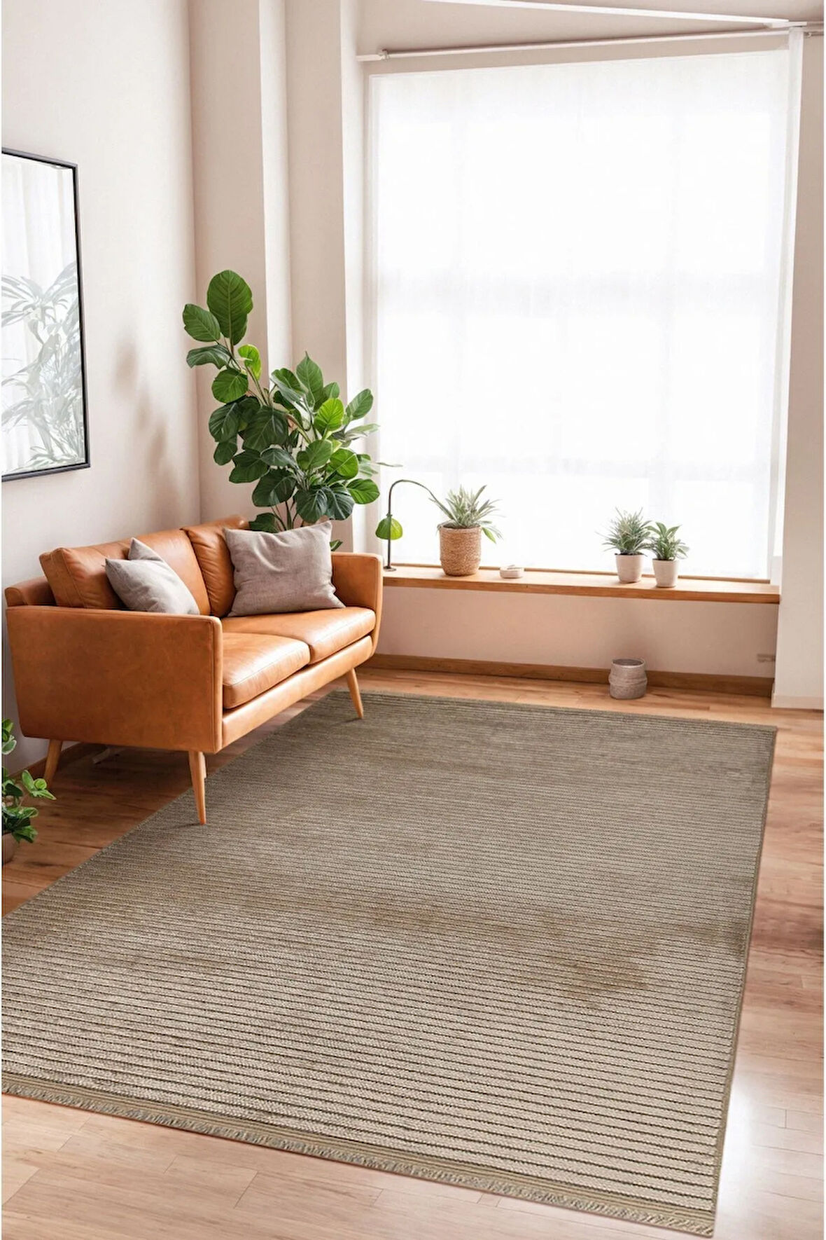 Leona Kaymaz Taban Şönil Dokuma Halı Makinede Yıkanabilir