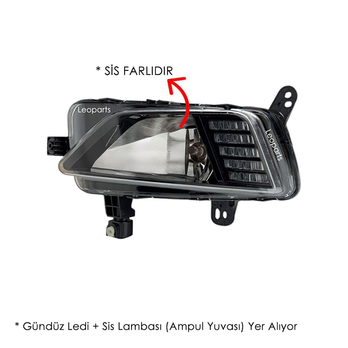 LEOPARTS Polo Sis Lambası Sol (Gündüz Ledli - Sis Farlı) 2018-2020 2G0941661
