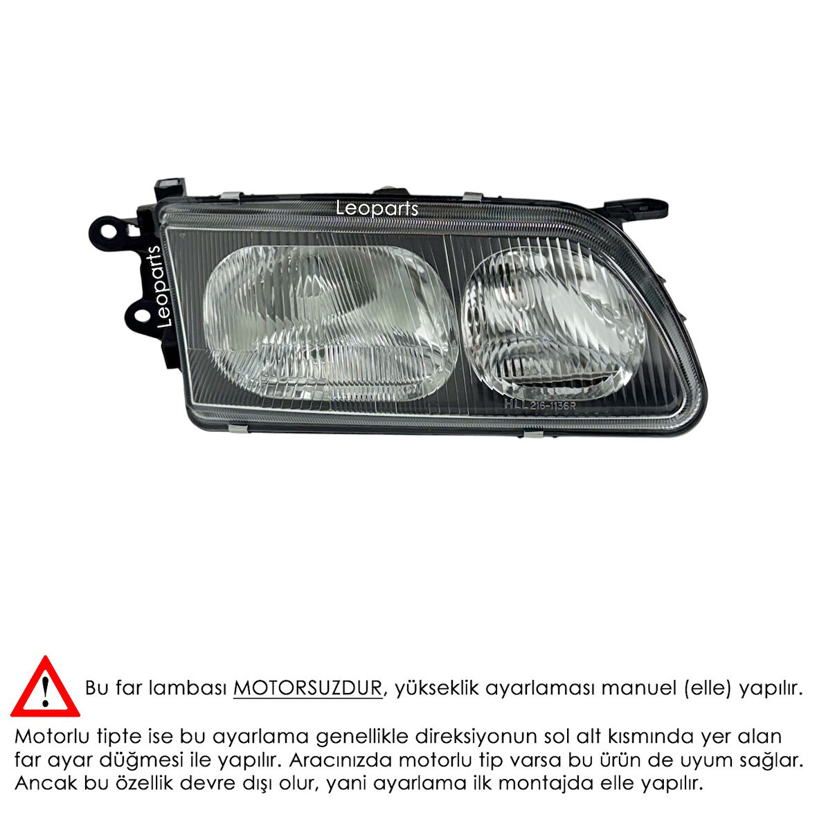 LEOPARTS Mazda 626 Far Lambası Sağ 1998-2000 GE8K-51-030D