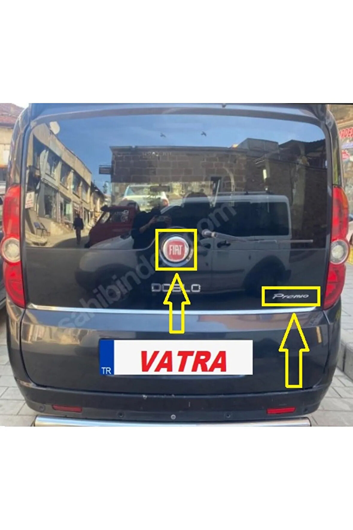 Doblo Combi 1.3 Multijet Premio Black 2010-2017 Premio Krom Bagaj Yazı ve Arma Set