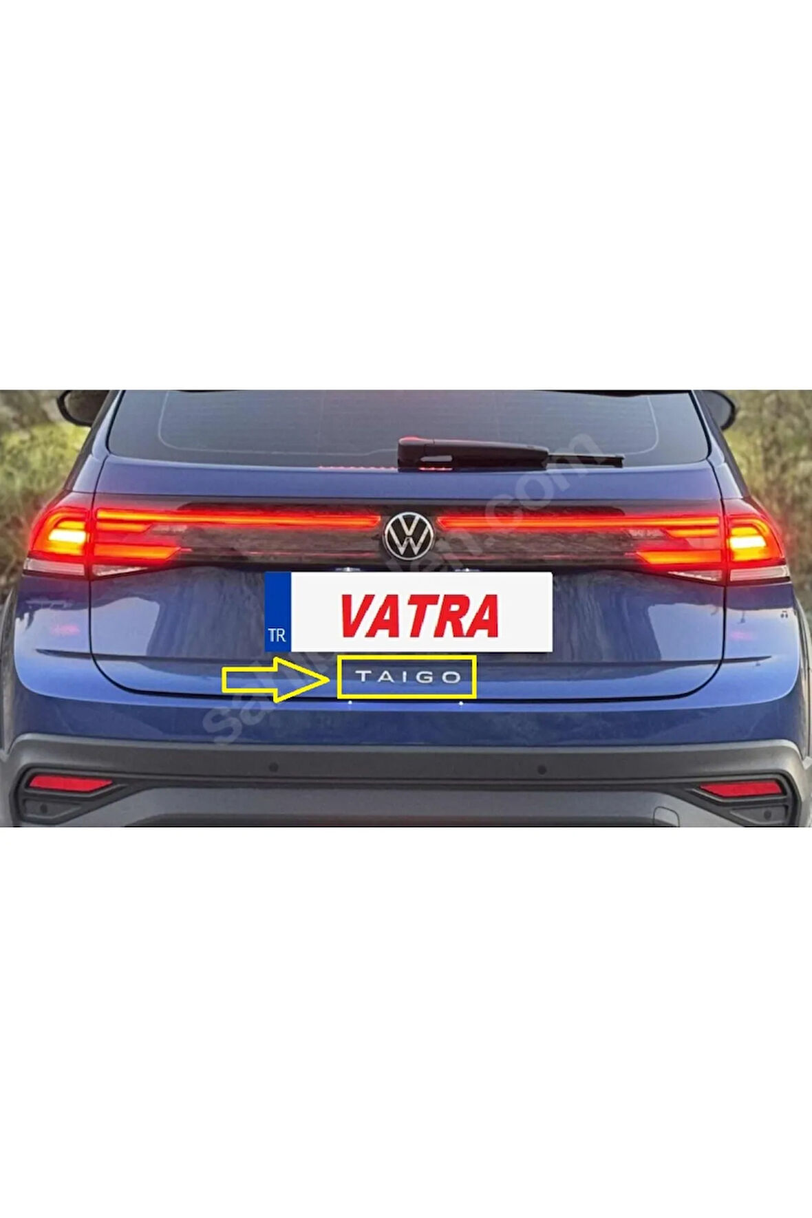 Taigo 1.0 TSI Life Uyumlu TAIGO Krom Bagaj Yazısı 3M 3D ABS