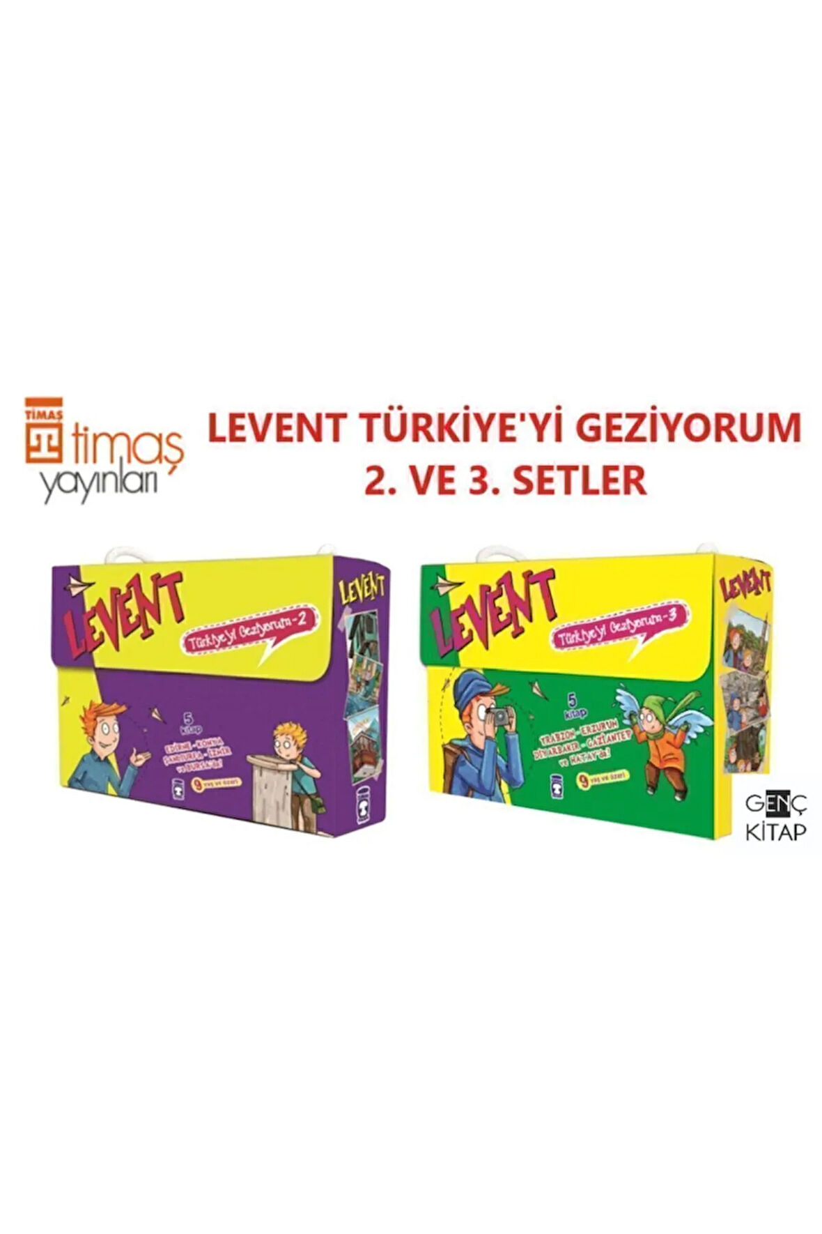 Levent Türkiye'yi Geziyorum 2. Ve 3. Setler Kutulu 10 Kitap Set Mustafa Orakçı