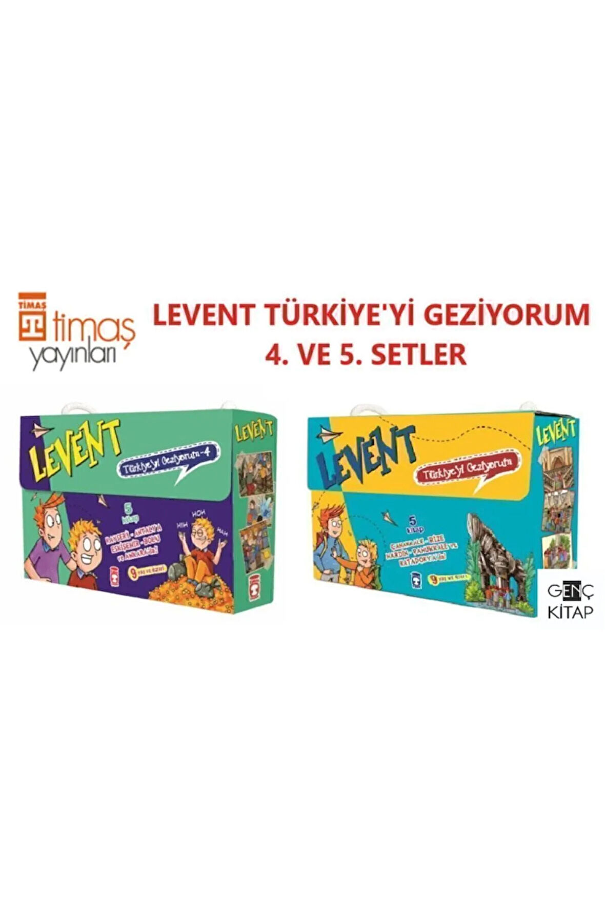 Levent Türkiye'yi Geziyorum 4. Ve 5. Setler 10 Kitap Kutulu Set Mustafa Orakçı