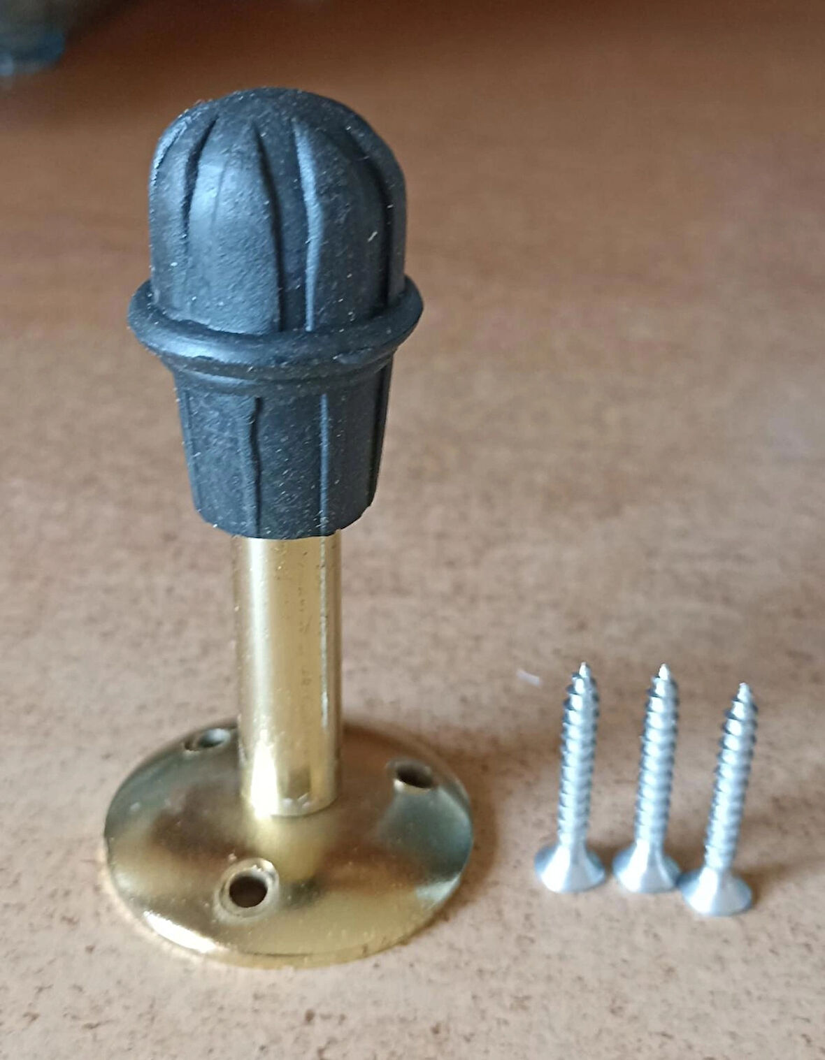 Aydemir Kapı Stoperi 8 cm Gold Metal Kapı Tamponu 3 Adet