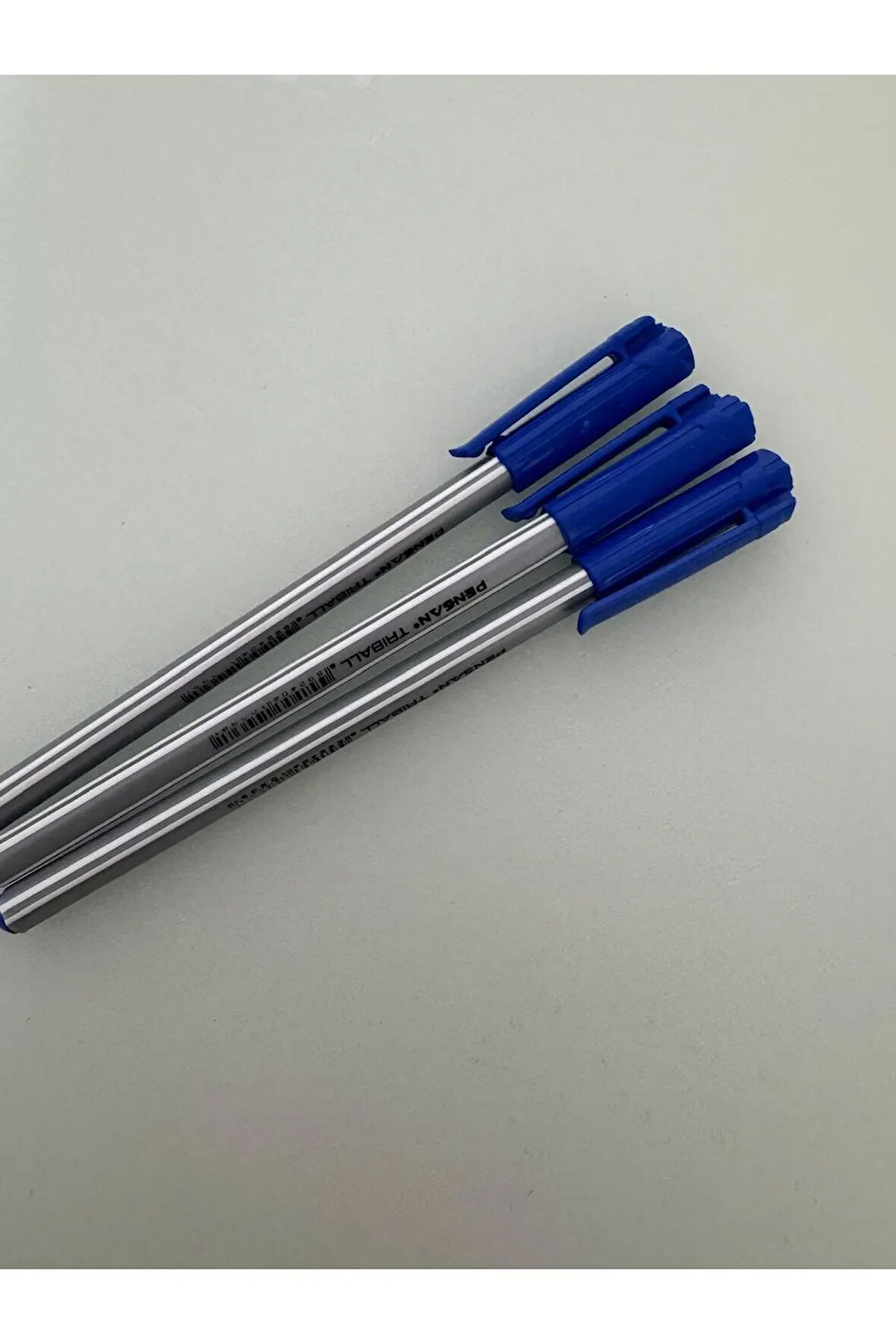 Tükenmez Kalem Triball 1.0 MM Bilye Uç Mavi (3 Adet)