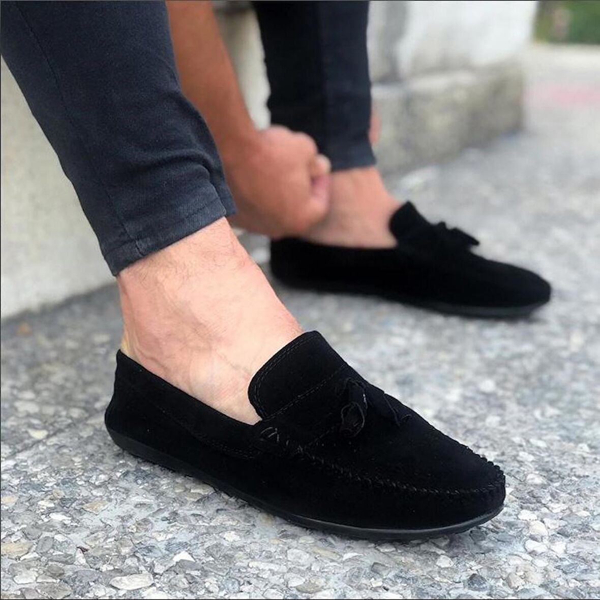 Tomms Erkek Siyah Günlük Loafer Babet Ayakkabı LFRPSKL-4230