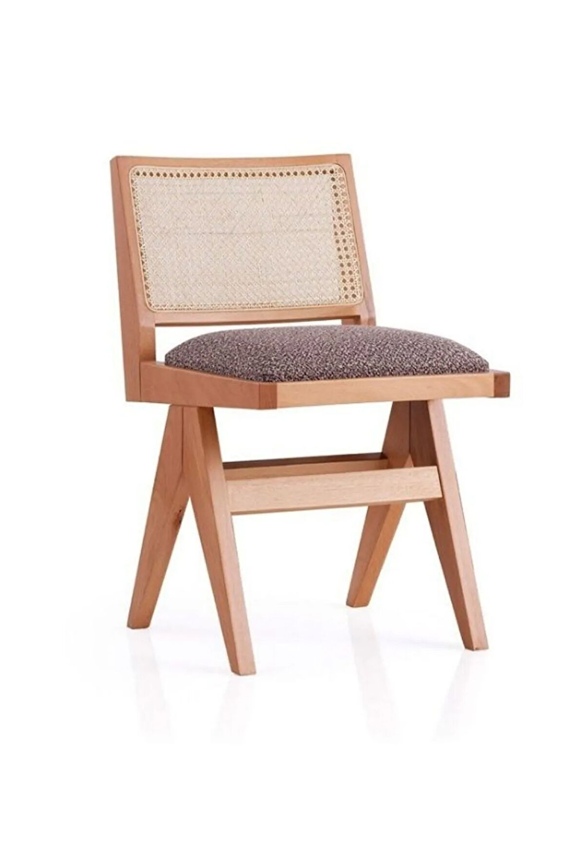 Lofoten Pergel Hazeranlı Hasırlı Ahşap Sandalye