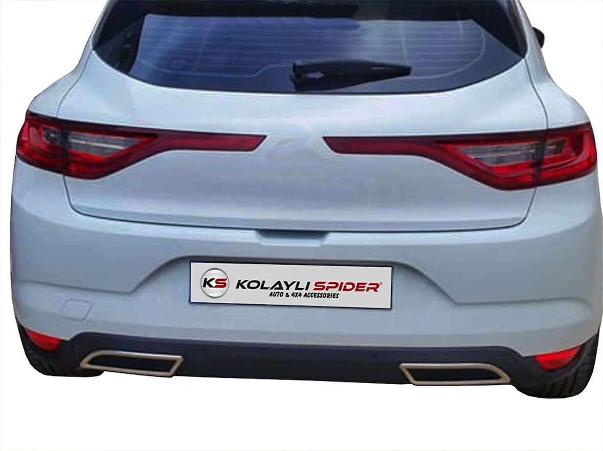 Renault Megane 4 Egzoz Çıkışı 2 Prç Krom 2017 ve Sonrası