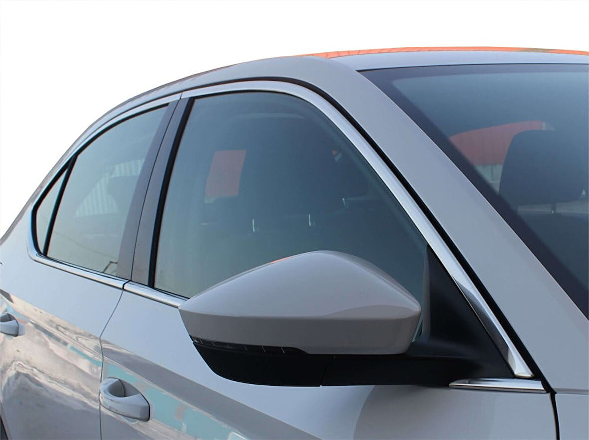 Skoda Super B8 Cam Çerçevesi 12 Prç Krom 2015 ve Sonrası